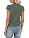 Spring Tops for Women 2026 Dressy Business Casual Outfits Summer Tops Mock Neck Sweaters Lightweight Short Sleeve St Patricks Day Shirt Women Blouses Trendy Work Clothes Corporate Green M