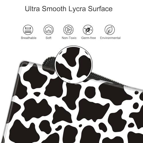 Image of Gaming Mouse Pad 48x24 Desk Mat Giant Mousepad Large Desk Pad Cow Print Full Mouse Mat XXXL Computer Mat for Protector Desktop Wireless