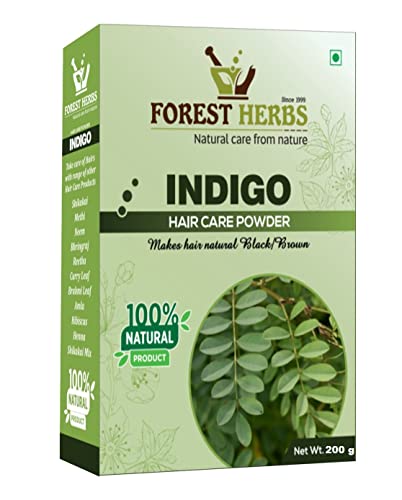 The Forest Herbs Natural Care From Nature Indigo Powder, 200g (Pack of 1) Organic for Black Hair Colour