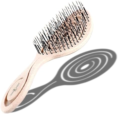 CHIARA AMBRA Eco-Friendly Anti-Breakage Hair Brush โ Anti-Pull Hair Brush for Thick and Curly Hair โ Anti-Pull Comb โ Hair Brush