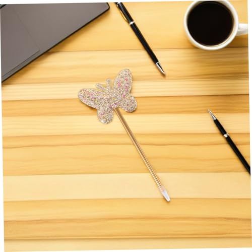 6 bolígrafos gel mariposa con brillo MAGICLULU miniatura 5