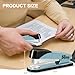 Deli Stapler Heavy Duty, Full Strip Staplers for Desk with 2000 Staples and Staple Remover, 50 Sheet Capacity, No Jam, Non-Slip Office Stapler with Staples for Office, Classroom, Blue