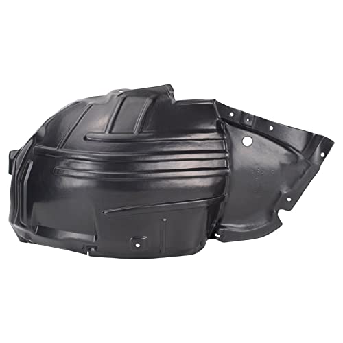 TRQ Front Right Forward Inner Fender Liner Black Passenger Side Compatible with 2008-2010 INFINITI M35 M45 IN1249122