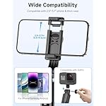 Portable Selfie Stick, 4 in 1 Extendable Phone Tripod Stand with Detachable Wireless Remote & Phone Holder 360° Rotating Mini Travel Tripod Compatible with iPhone 16/15/14/13 Pro/Android/Gopro - Image 5