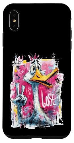 Funny Goose Peace �O���t�B�e�B �|�b�v �L�����N�^�[ �O���t�B�b�N �T�C�� �� �X�}�z�P�[�X iPhone XS Max �p