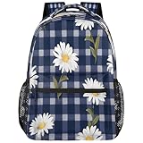 Dusviba Mochila escolar de 16 pulgadas para niños y niñas, mochila escolar de gran capacidad con múltiples bolsillos, correas de hombro ajustables, doble cremallera, ligera