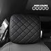Osilly Car Headrest Cover, Soft Breathable Vehicle Seat Head Rest Protector, Flexible Automotive Interior Front Seat Head Rest Protection Wrap Accessories, Universal for Van, SUV, Truck (Black)