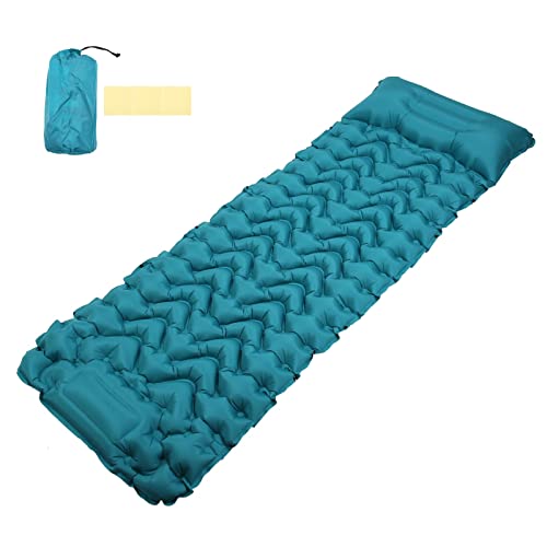 Almofada de Dormir para Acampamento, Tapete de Acampamento Inflável de Suporte Ergonômico 77,2 X 26,