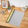 AMAZINGHOME Glossy Matte Gold Permanent Vinyl Roll with PET Backing - 30.5 x 170 cm Self Adhesive Vinyl for Silhouette Easy Weed & Bubble Free #1