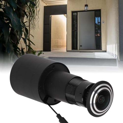 Cámara inteligente de puerta 1080P HD con visión de gran angular de 150°, audio bidireccional remoto y conectividad WiFi para una mejor vigilancia de seguridad en el hogar