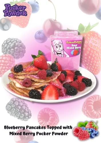 Pucker Powder Sour Mixed Berry,Party Favors - Weddings - Receptions - Bridal and Baby Showers - Birthdays - Toppings - Decorations, 9.5oz: - 1 Ct