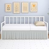 😊 Coins fendus pour une installation facile : l'installation et le retrait des jupes de lit peuvent être un problème, mais pas avec notre design. Les coins fendus facilitent l'enfilage ou le retrait de la jupe sans avoir besoin de soulever le matelas. Cette fonctionnalité conviviale vous permet d'économiser du temps et des efforts lors des ajustements du cache-sommier.