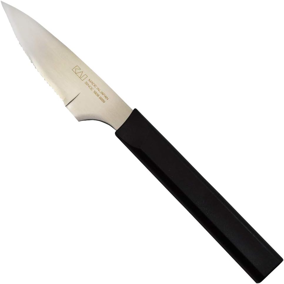 Kai Corporation AB5320 Small Knife, Utility Knife, Serrated Blade, 3.7 inches (95 mm), O.E.C, Made in Japan