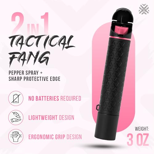 Pain Safari Pepper Spray for Women Compact Dual Action Pepper Spray with UV Dye Mark Lightweight Design for Everyday Carry and Quick Access Personal Safety Tool - Camelia Rose