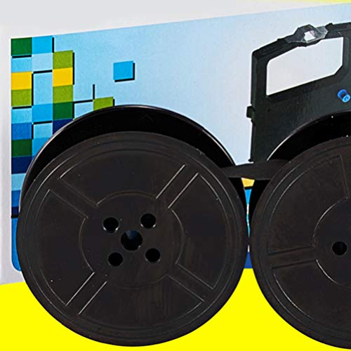 Toyvian Fita para máquina de escrever universal, bobina dupla, peça de substituição para a maioria d