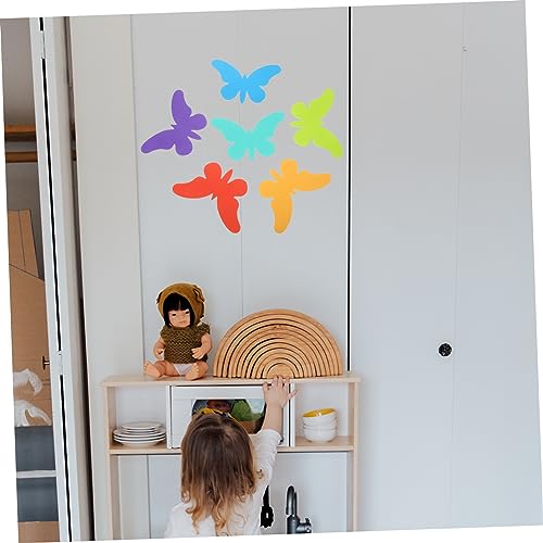 Mariposas de goma EVA para manualidades DIY con reverso adhesivo fuerte para paredes 5