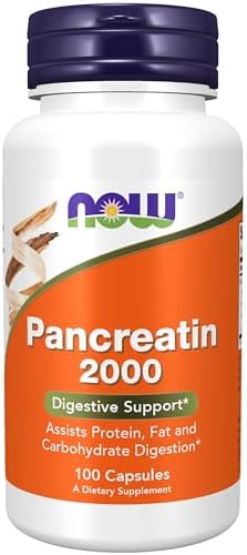 NOW Foods Pancreatin 10X -- 200 mg - 100 Capsules