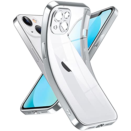 Supdeal iPhone 13 Mini �P�[�X �N���A �����d�b�J�o�[ �ČRMIL�K�i �y�ʑϏՌ� �J���������Y�ی� �V���R�� �C�菝�h�~ ���ϖh�~ TPU �ی�P�[�X ���C�����X�[�d�Ή� �ɔ��Ń\�t�g�ȑf�����o �����ד��� �A�C�t�H�� 13 �~�j 