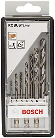 Bosch 2607019923 Brad Point Bits in Hex Shank, 1/4", Silver