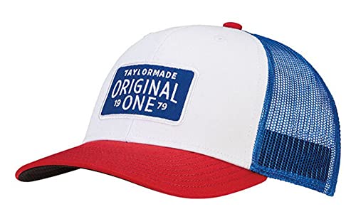 Taylormade Lifestyle Trucker Golf Hat Red/White/Blue One Size Fits Most