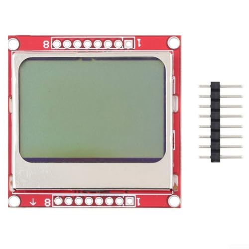 Besshepplo Módulo de pantalla LCD de fondo blanco para microcontroladores AVR, SPI y MCS51 para PS2 y para ARDUINO