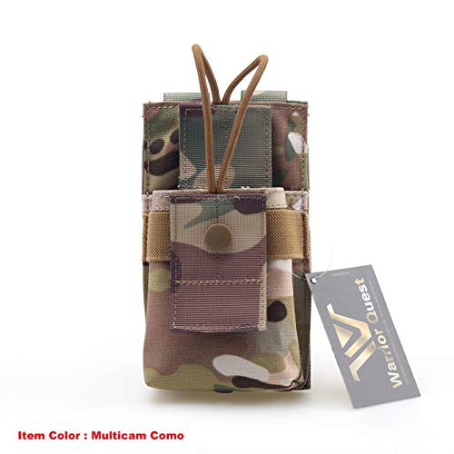 Warrior Quest Adjustable 1000D Nylon Short Radio Pouch – Molle Radio Pouch Tactical Radio Holster (Cp Multicam Camo) … #TOP2