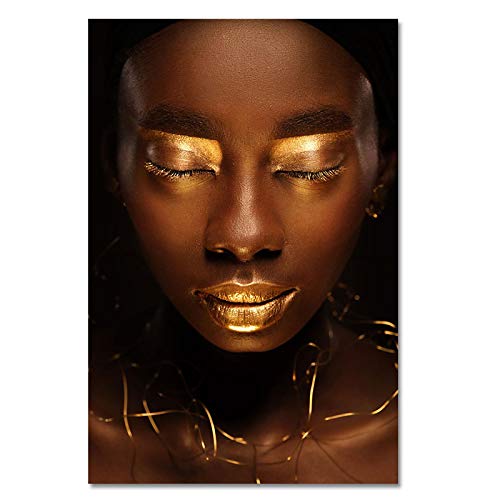 Art Africain Portrait Toile Peinture Affiches Scandinave Mur Art Photo