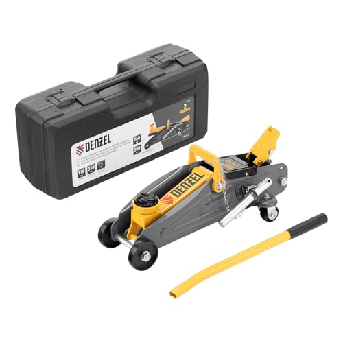 Denzel Macaco Hidráulico Tipo Jacaré, 2 Toneladas, Elevação 130-330mm, Com