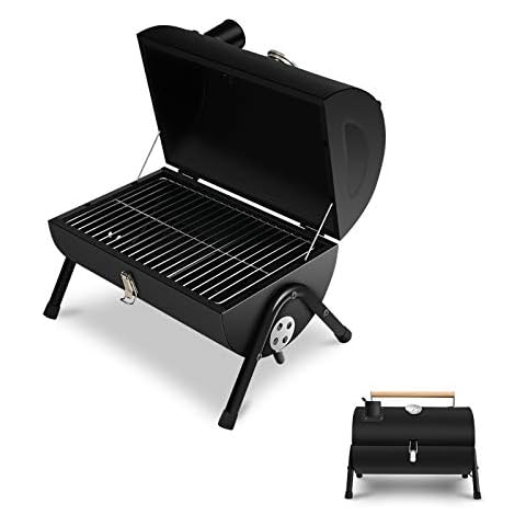 JJ JUJIN Holzkohlegrill Tragbarer BBQ Grill Faltbarer Grill Cover