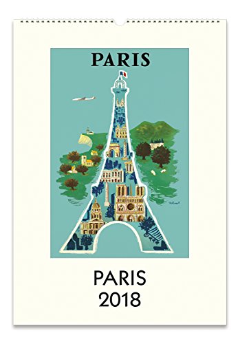 Cavallini Papers 2018 Paris Wall Calendar