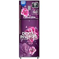 Samsung 236L 2 Star Inverter Frost Free Double Door Refrigerator (RT28C3922CR/HL, Camellia Purple/Red, Convertible 3-in-1)
