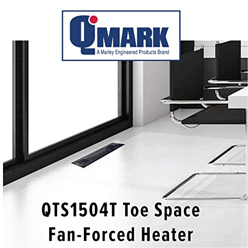 Qmark Qts1504T Toe Kick Heater For Basements, Bathrooms, Offices, And Tight Spaces, 1500 Watt, 240 Volt, Black #TOP2