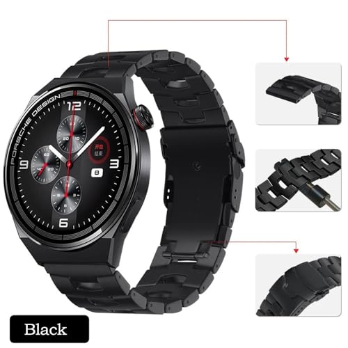 Bracelet en metal titane de 22 mm pour montres connectees et classiques - 7