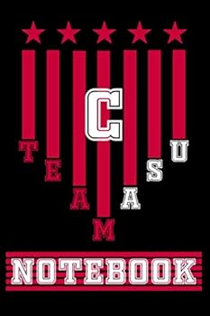 C: Cute Initial TEAM USA Letter : C College Ruled Notebook. Pretty Personalized Medium Lined Journal and Diary for Writing and Note Taking- USA FLAG Print