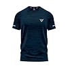 Pack of 3 Mens Workout Short Sleeve T-Shirts Athletic Fit Fast Drying Moisture Wicking Sports Style T-Shirts (UK, Alpha, XXL, Regular, Regular, Pack of 3 Blue Black Maroon) #2