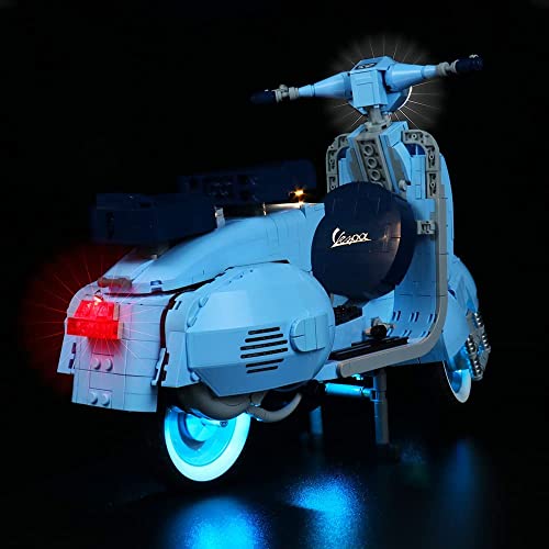 FULHOLPE LED Beleuchtung Lichtset für Lego Vespa 125 Vintage Roller Modellbausatz, LED Licht Kit Beleuchtungsset… – Bild 3