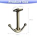 DEEKOUDT Ball Two Prong Ceiling Hook for Closet Top Bathroom Kitchen Cabinet Garage Pack of 8 (Bronze)