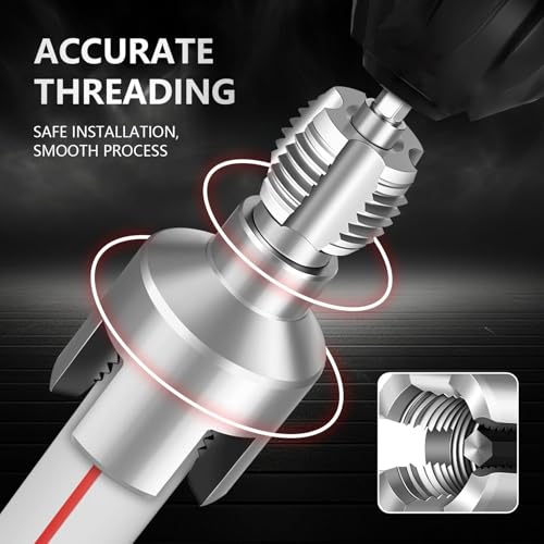 Image of PVC Integrated Internal & External Pipe Threading Tool (1 /2 inch and 3 /4 inch) - Dual-Function Thread Cutter for Plastic Pipes - Electric Drill Compatible - DIY Plumbing Repair Kit
