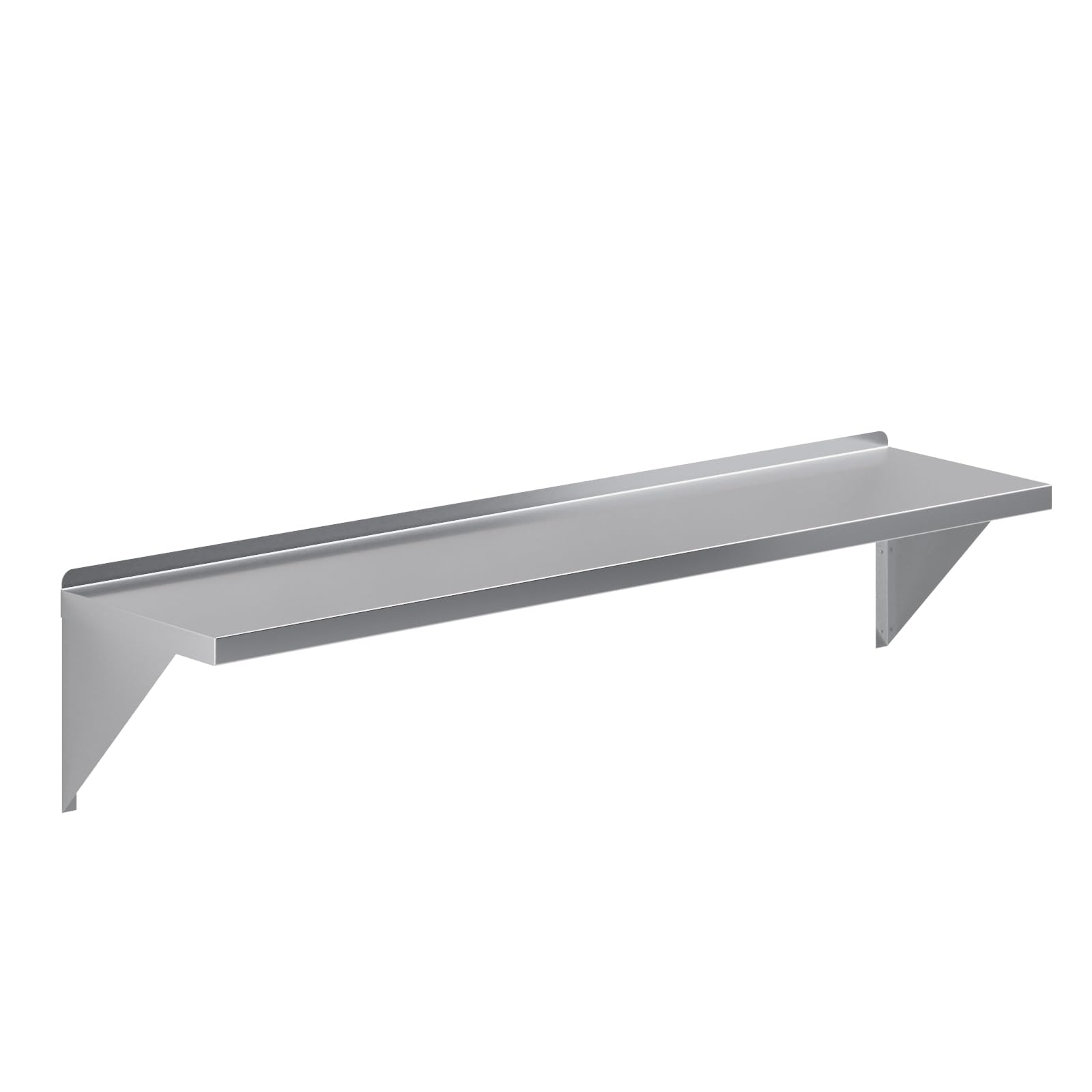 AmGood 14" x 60" Stainless Steel Wall Shelf | Appliance &amp; Equipment Metal Shelving | NSF | Kitchen, Restaurant, Garage, Laundry, Utility Room | Heavy Duty | Turned-Down Edge