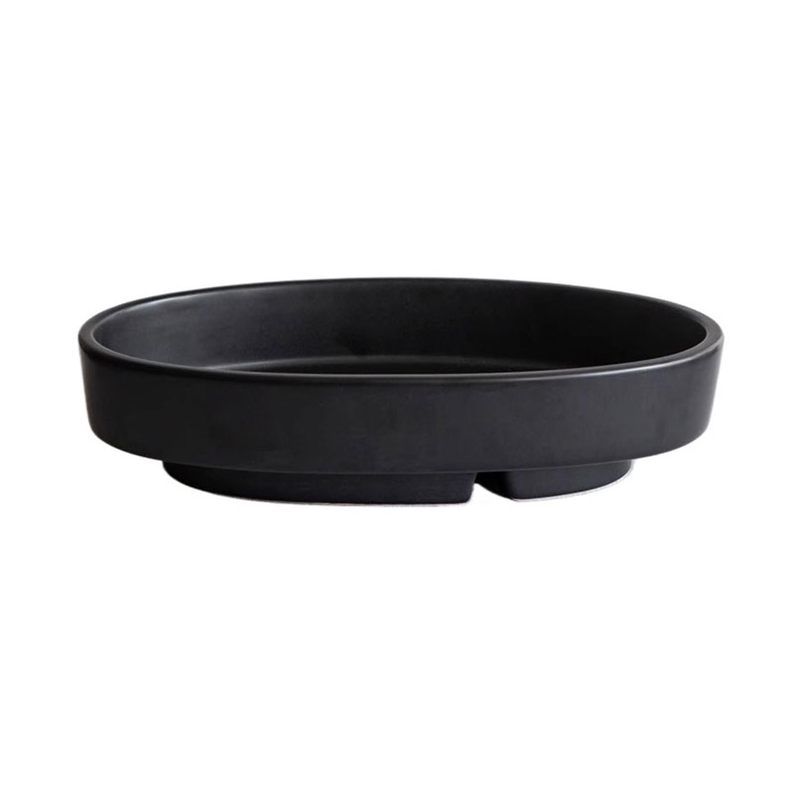 K5C7S3W9D6 plant dish saucer Minimalist Ceramic Flowerpot Drip Tray Home Tabletop Flower Arranging Saucer(Black)