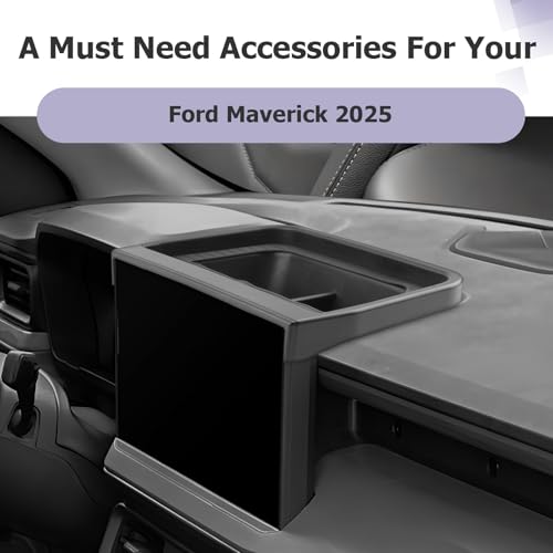Image of LUWU for 2025 2026 Maverick Dashboard Storage Tray 2025 2026 Ford Maverick Accessories XL /XLT /Larita /Tremor /Lobo 13.2-inch Behind Screen Organizer Display Box Dash Tray (Only for 13.2 inch Screen)