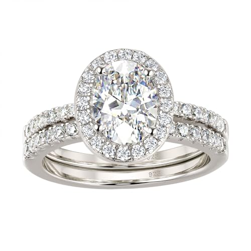 Alliances ovales argent 925 zirconium AAAAA bague anti-allongement doigts