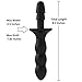 Doc Johnson Vac-U-Lock Accessories - Black Handle - Improves Control Of Slippery Dildos - Great For Pegging and Pounding Your Partner