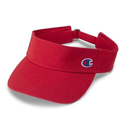 Champion mens Our Father Visor Headband, Medium Red, One Siz...