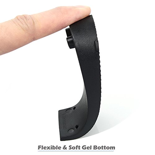 4Pcs Set Black Door Stopper Easily Wedges Door Gaps Up Finger Protector Flexible Floor Door Stops - Non-Scratching Door Stop - Modern Wedge Door Stop Design #TOP7