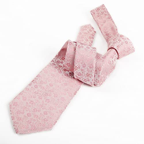Image of Alizeal Mens 3.15inches Exquisite Floral Tie with Small Flower Printed Pocket Square