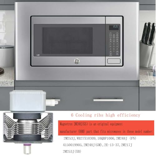 2026 New 2M248J (GS) Microwave Magnetron for Toshiba Midea Microwave Oven Tube JVM1490BD003 Compatible 2E-13-37 2M217J 2M253J(XB) 2M248J Magnetron