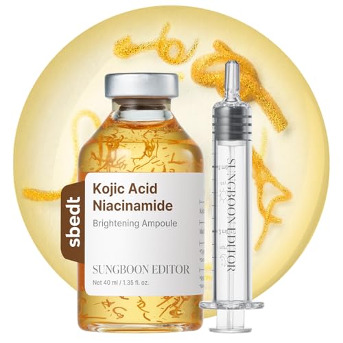 SUNGBOON EDITOR Glow Intensive Kojic Acid Ampoule, Radiance-Boosting Serum for Face with Kojic Acid,...