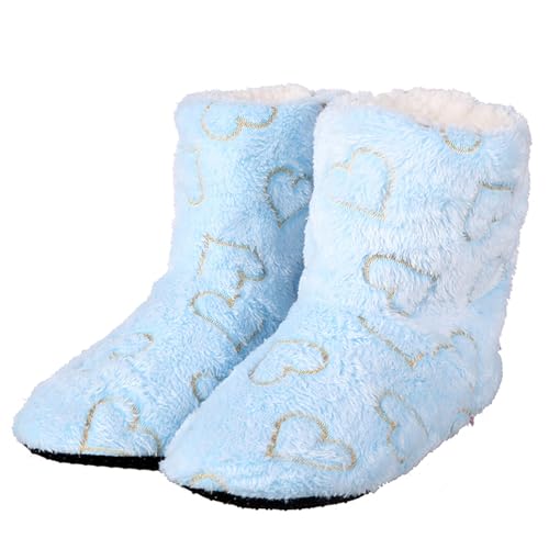 Calcetines casa pantuflas cálidas for mujer algodón invierno interiores diseño corazón