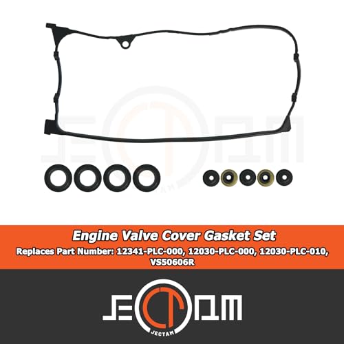 Image of Valve Cover Gasket Set Replace 12341-PLC-000 12030-PLC-000 12030-PLC-010 VS50606R Compatible with Civic 2001-2005 Engine 1.7L L4 Valve Cover Gaskets